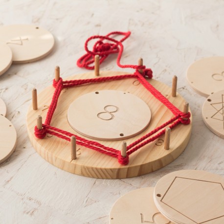 Cercle de creació de fusta Waldorf/Montessori - per aprendre a multiplicar