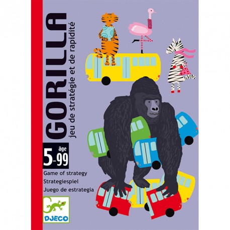 Gorilla - Juego de cartas de estrategia y rapidez para 3-5 jugadores