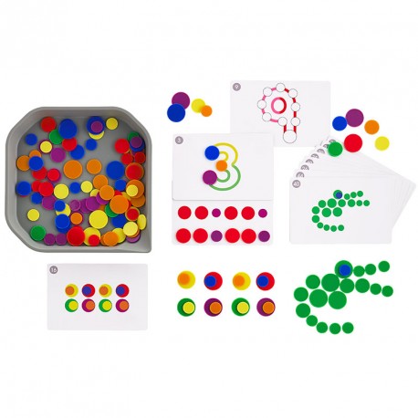 FunPlay Round Round Chips - 144 fichas de colores con actividades