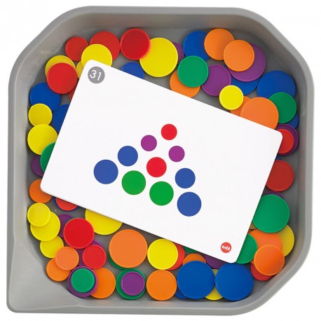 FunPlay Round Round Chips - 144 fichas de colores con actividades
