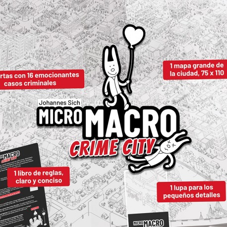 Micro MACRO - joc cooperatiu de detectius per a 1-4 jugadors