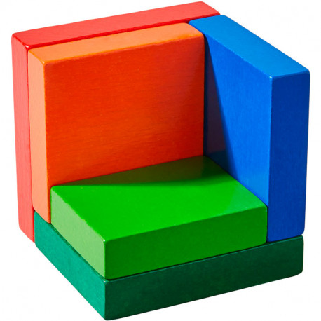 Cubo de color - Juego de composición de madera en 3D