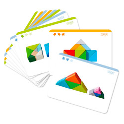 Cubo Tangram - Juego de composición de madera en 3D