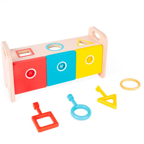 La caixa de claus Essentiel - joc de classificació de formes i colors
