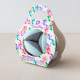 Pelota Montessori Triángulos Mint Gris - pelota de tela