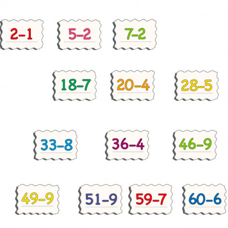Puzle Educativo Larsen Substra-Puzzle Restas 58 piezas