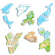 Puzle Educativo Larsen 80 piezas - Mapa El Mundo Físico (castellano)