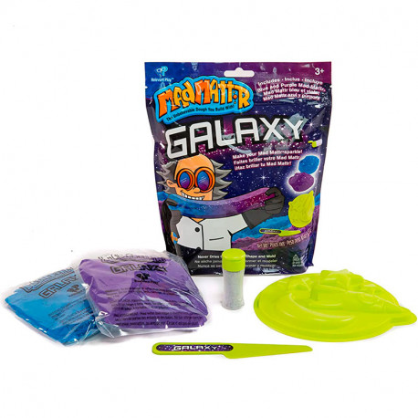 Mad Mattr Galaxy Pack - massa arenosa emmotllable blava i porpra