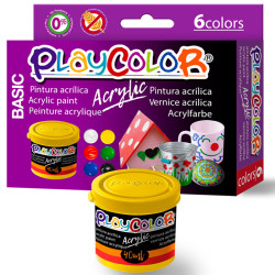 6 PlayColor Acrylic 40ml colors bàsics - Pintura acrílica