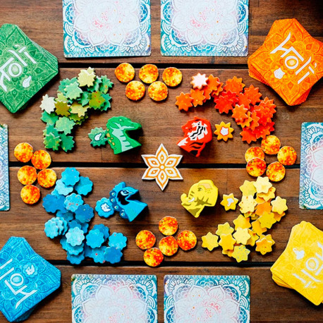 Holi: Festival de Colores - juego abstracto tridimensional para 2-4 jugadores