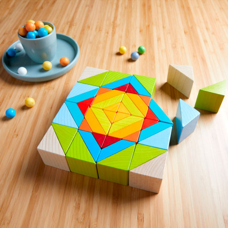 Mix de cubs - Joc de composició de fusta en 3D