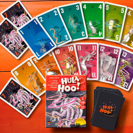 HULA-HOO! - descarado juego de cartas para 2-6 impostores
