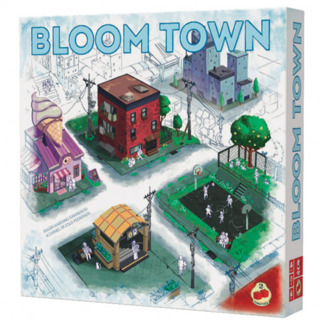 Bloom Town - floreciente juego de losetas para 2-4 jugadores