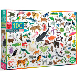 Puzle Beautiful World Món Animal - 100 peces