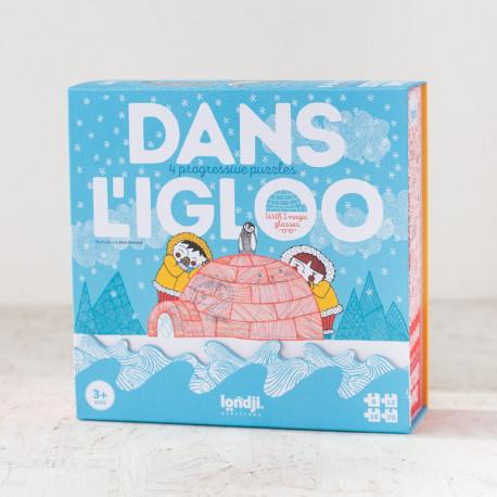 4 puzles progressius Dans L'Igloo - 9 a 20 peces