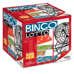 Bingo con bombo de metal - Juego de la lotería