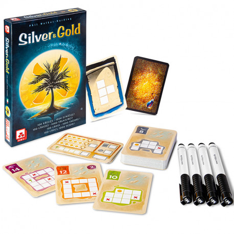 Silver & Gold - emocionante juego de cartas para 2-4 jugadores