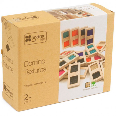 Domino de Texturas - Juego clásico de madera gran formato