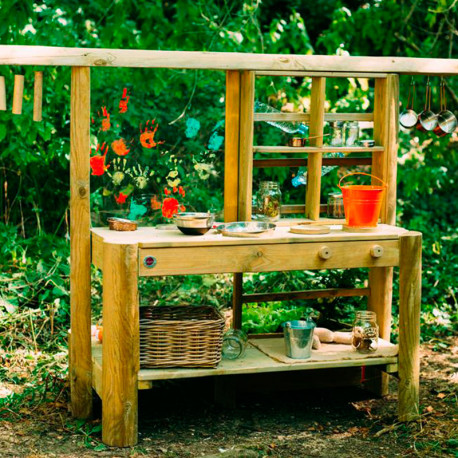 Cocinita de madera para exterior Discovery Mud Pie