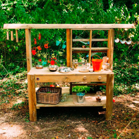 Cocinita de madera para exterior Discovery Mud Pie
