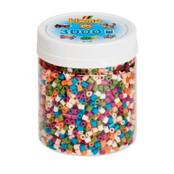 3000 perles Hama midi 6 colors tardor en pot