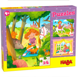 3 puzzles Princesa Valeria - 24 piezas