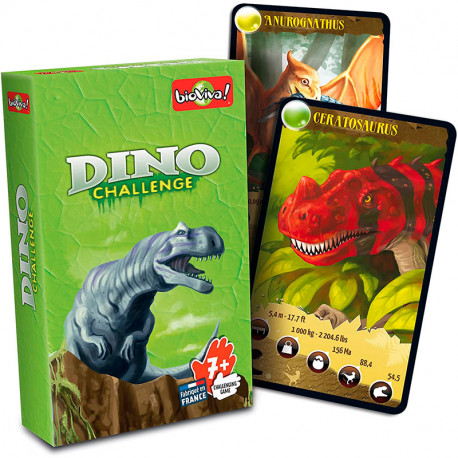 Desafíos de la Naturaleza: Animales Prehistóricos - juego de cartas para 2-6 jugadores