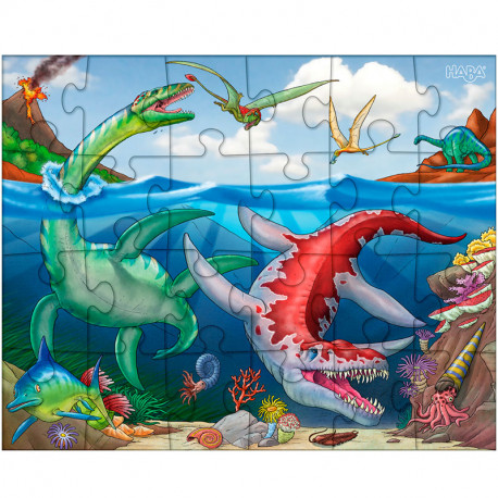 3 puzzles Dinosaurios - 24 piezas