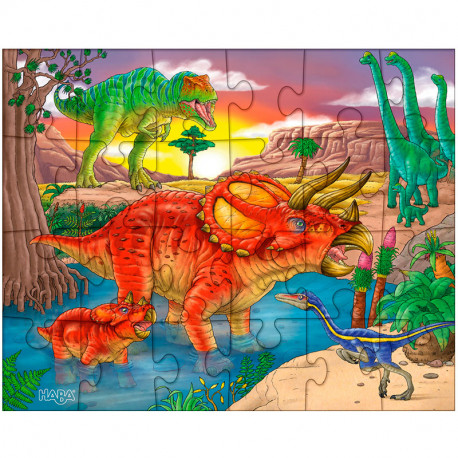 3 puzles Dinosaures - 24 peces