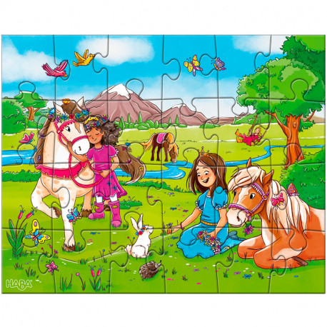 3 puzles Amigues dels cavalls - 24 peces