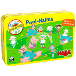 Pool-Halma - joc de carreres en llauna per a 2-3 jugadors