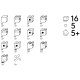 cuboro STANDARD 16 - Caja de iniciación con 16 bloques
