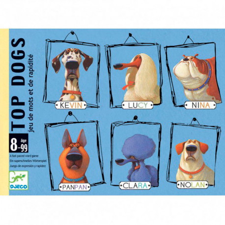 Top Dogs - Joc de cartes d'expressió i rapidesa per a 2-3 jugadors