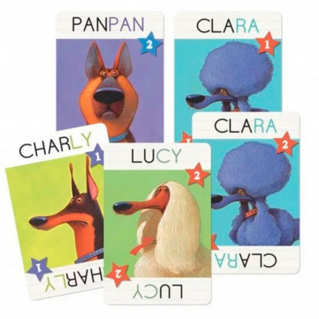 Top Dogs - Juego de cartas de expresión y rapidez para 2-3 jugadores