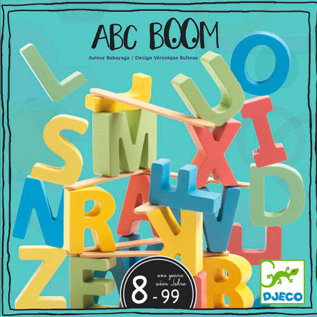 ABC Boom - juego de palabras y equilibrio para 2-4 jugadores