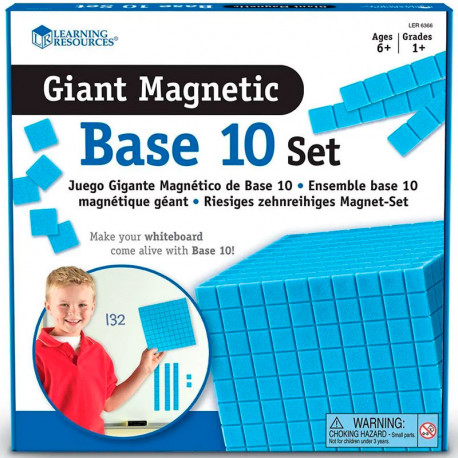 Base 10  Magnético - Set de conceptos numéricos para el aula 131 piezas