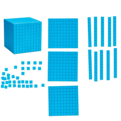 Base 10  Magnético - Set de conceptos numéricos para el aula 131 piezas