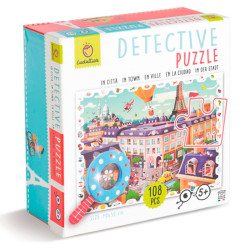 Puzzle Detective En La Ciudad - 108 piezas