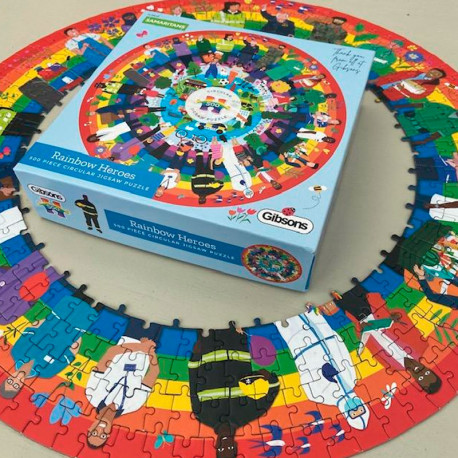 Puzzle Rainbow Heroes - 500 piezas