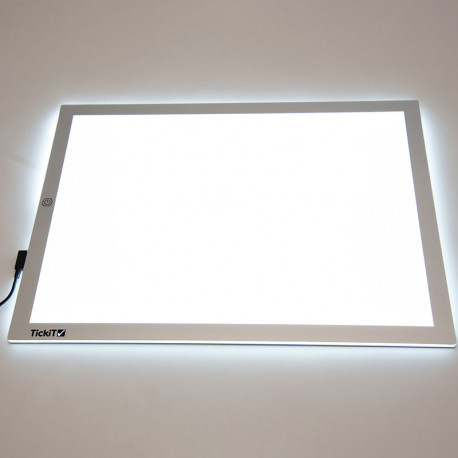 Mesa de luz portátil tamaño A3 con bandeja de exploración de Tickit - envío  GRATIS 24/48 h -  material sensorial