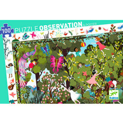 Puzzle observación - Juegos en el jardín - 100 pzas.