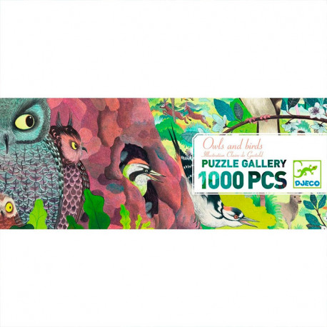 Duque Excremento Ambientalista Comprar Puzzle Gallery de 1000 piezas Búhos y Pájaros de Djeco - envío  24/48 h - kinuma.com especialistas en puzzles