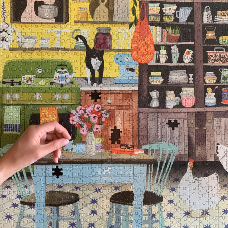 Puzzle Kitchen Chikens - 1000 piezas