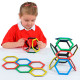 Magnetic Polydron 20 hexágonos imantados - juguete de formas geométricas especiales