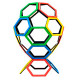 Magnetic Polydron 20 hexágonos imantados - juguete de formas geométricas especiales