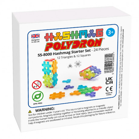 Magnetic Polydron 20 hexàgons imantats - joguina de formes geomètriques especials