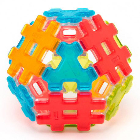 Magnetic Polydron 20 hexàgons imantats - joguina de formes geomètriques especials
