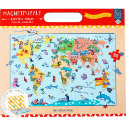 Puzzle Magnético de viaje - Mapa Mundi