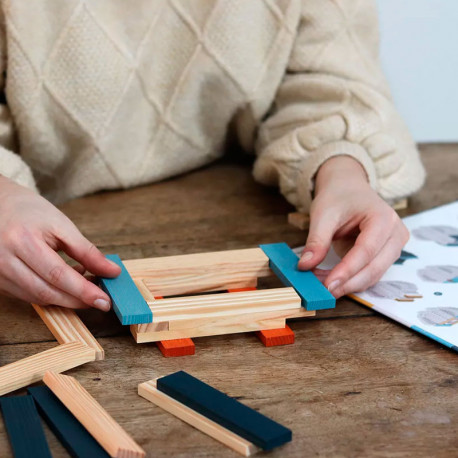 KAPLA Caja Búho- 120 placas e instrucciones