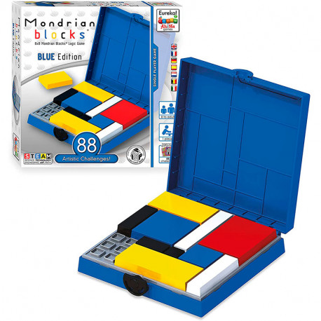 Mondrian Blocks Blau - joc de lògica per 1 jugador